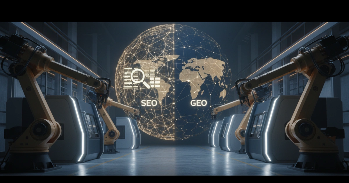Comparison: SEO vs GEO what manufacturers need to know — SEO vs GEO what manufacturers need to know: 70% of B2B buyers use AI search like