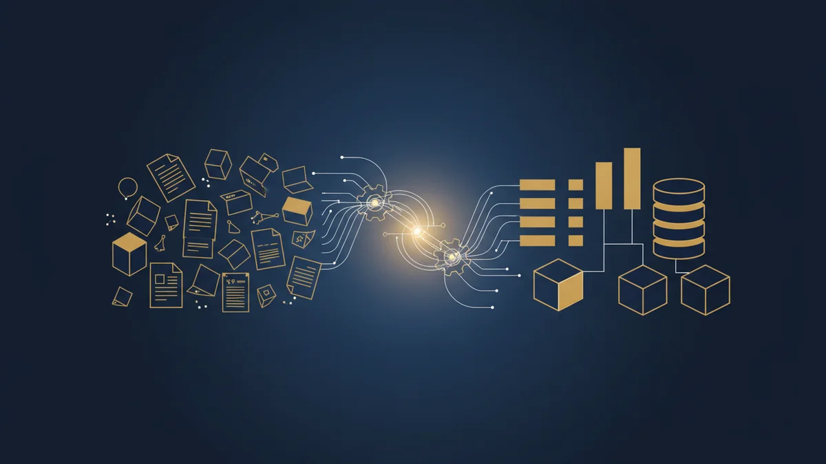 Factory catalogs being processed into structured knowledge entries